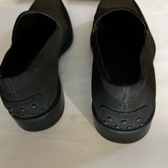 TODS Mens Suede Penny Loafers dark dark brown